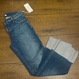 Fidelity Los Angeles Cali Straight Cuff with Rhinestones Size 26  NWT